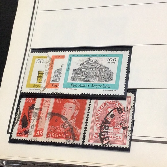 ARGENTINA, AUSTRALIA & AUSTRIA vintage postage stamps .. 3 Countries,(8 pages ) - Picture 5 of 12